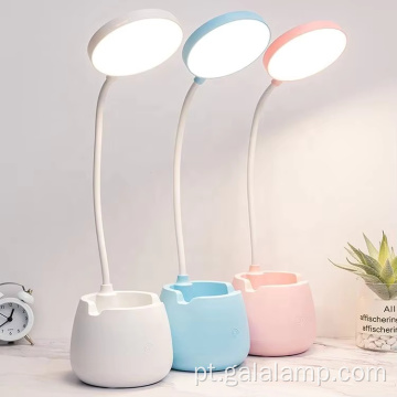 Lâmpada de mesa LED com porta de carregamento USB
